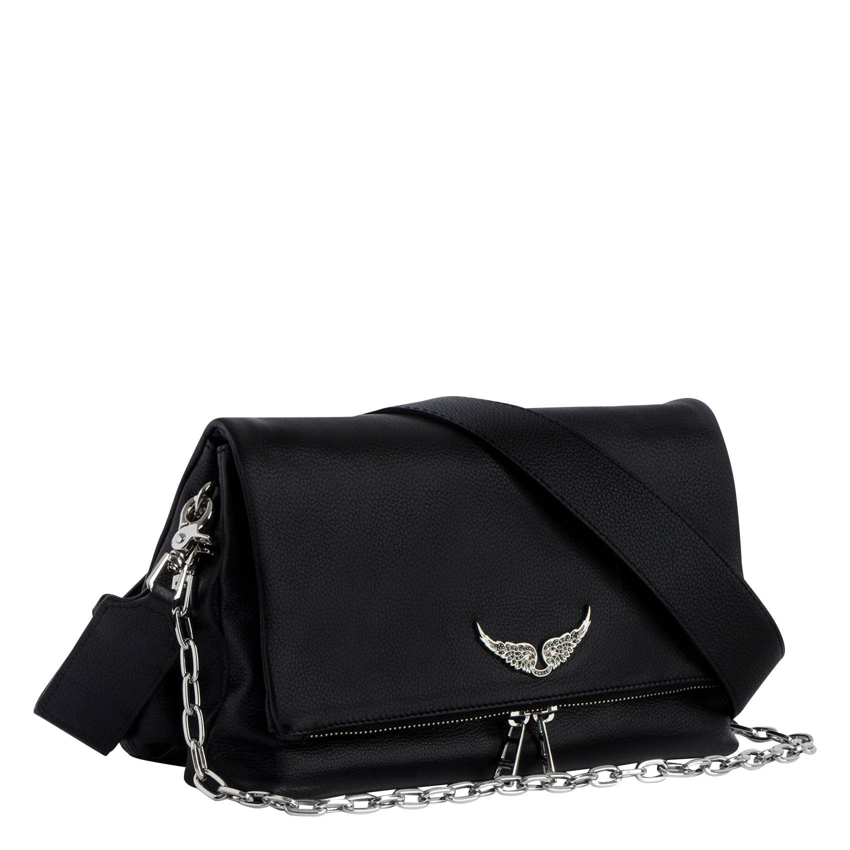 ROCKY - Sac bandoulière en cuir | Noir