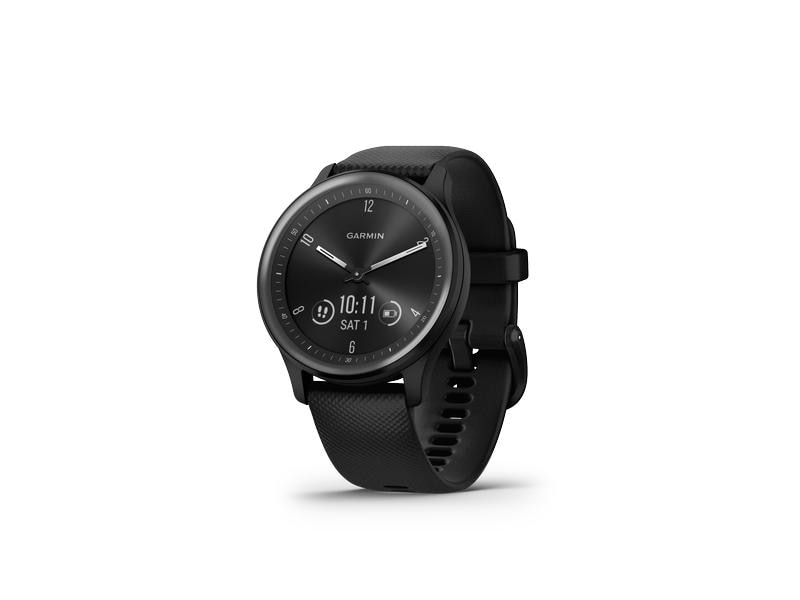GARMIN Sportuhr Vivomove Sport Schwarz/Grau Sportuhr