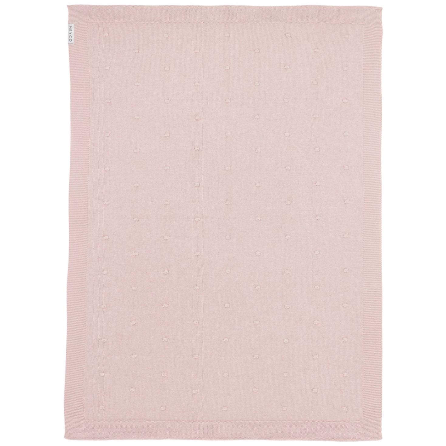 Meyco wiegdeken knots roze