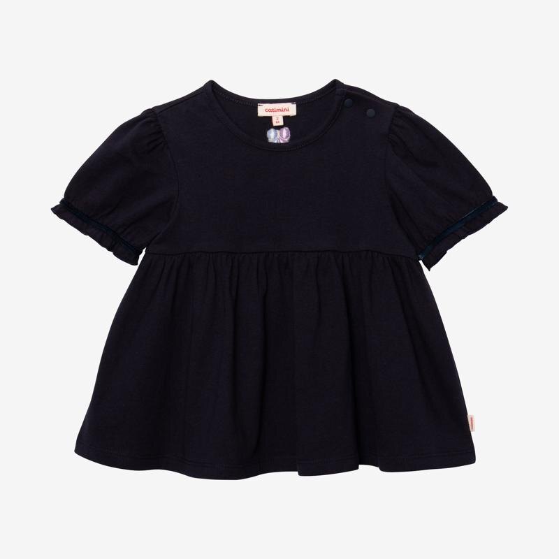T-shirt bébé fille manches ballon bleu Catimini Bleu