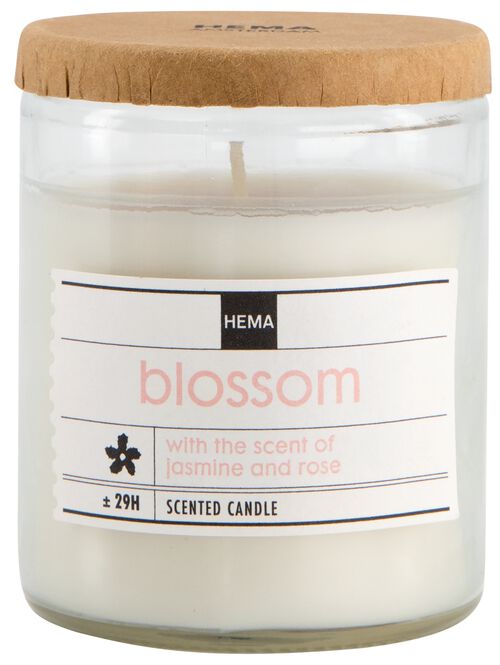 bougie parfumée dans un verre Ø6.5 blossom