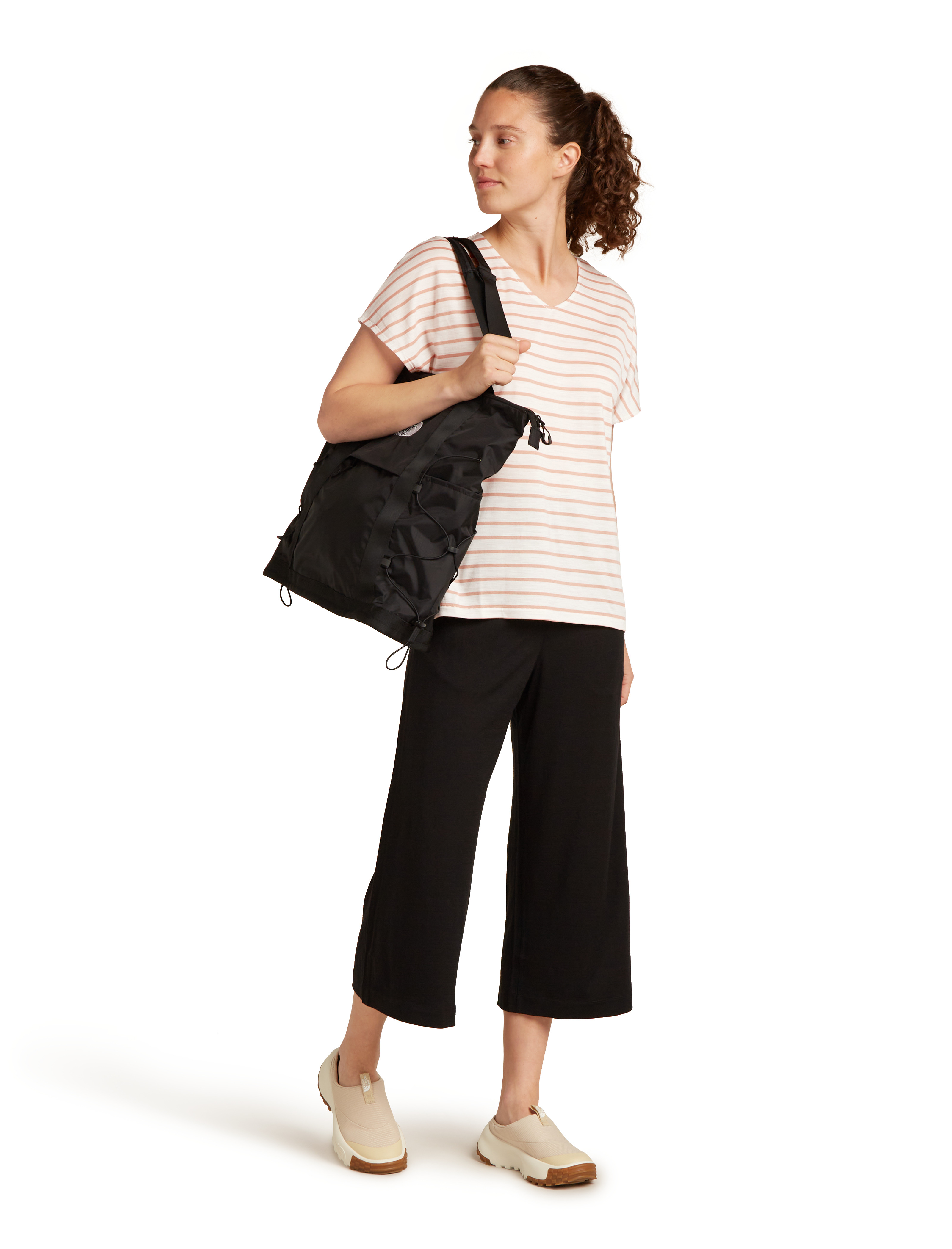 Wmns Merino Drayden Reversible SS Top Stripe