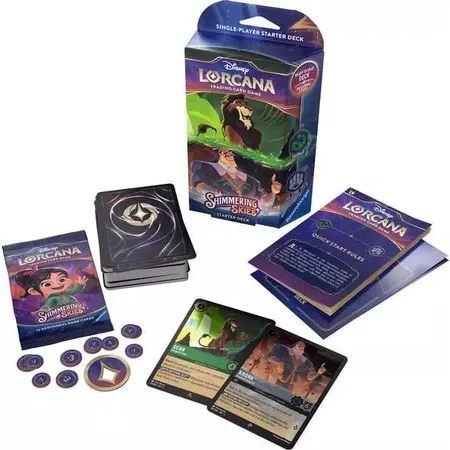Ravensburger Disney Lorcana: Shimmering Skies - Starter Deck Emerald and Steel (Englisch)