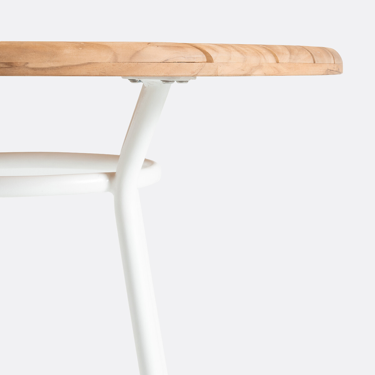 LA REDOUTE INTERIEURS<br>Mesa alta para jardim em alumínio e teca, Chassagne