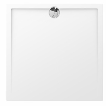 Allibert Slim douchebak 100x100 cm polybeton wit
