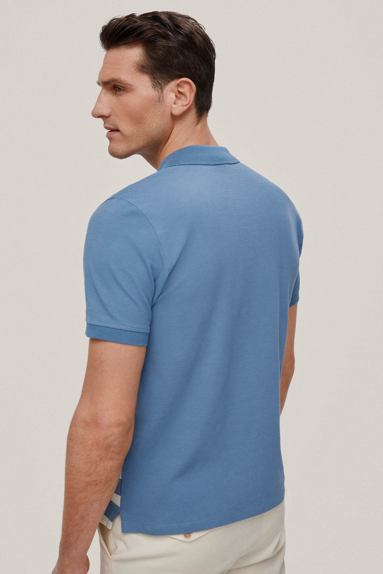 Camisa polo listrada estilo fantasia - Azul