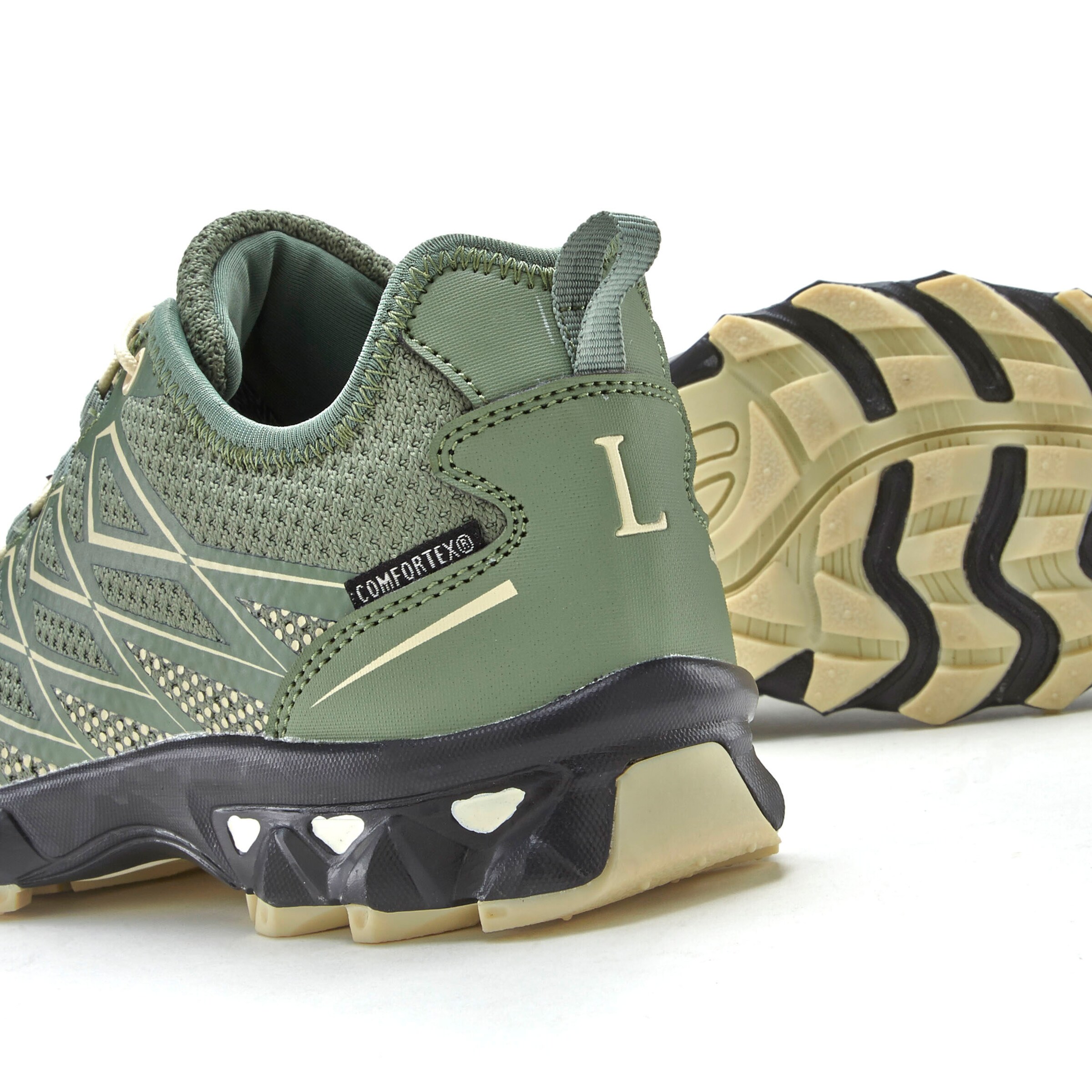 LASCANA ACTIVE Sneaker in olivgrün-creme
