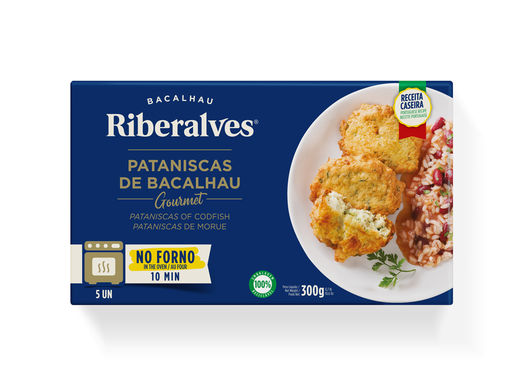 PATANISCAS DE BACALHAU RIBERALVES FORNO (5 UNID) 300G