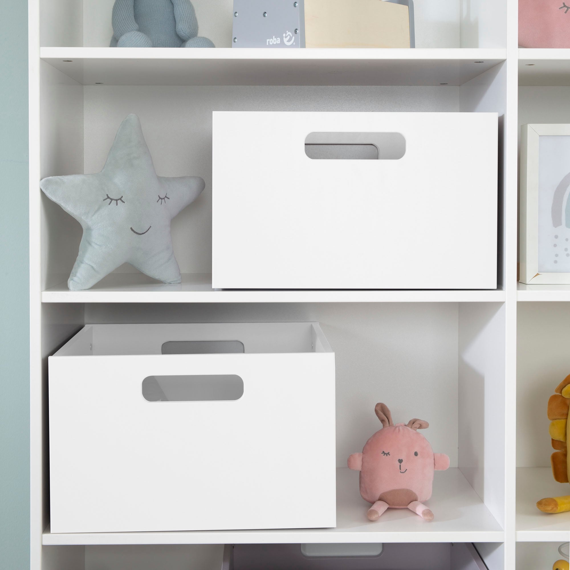 roba® Aufbewahrungsbox »weiss« aus Holz; Organizer für Spielzeug