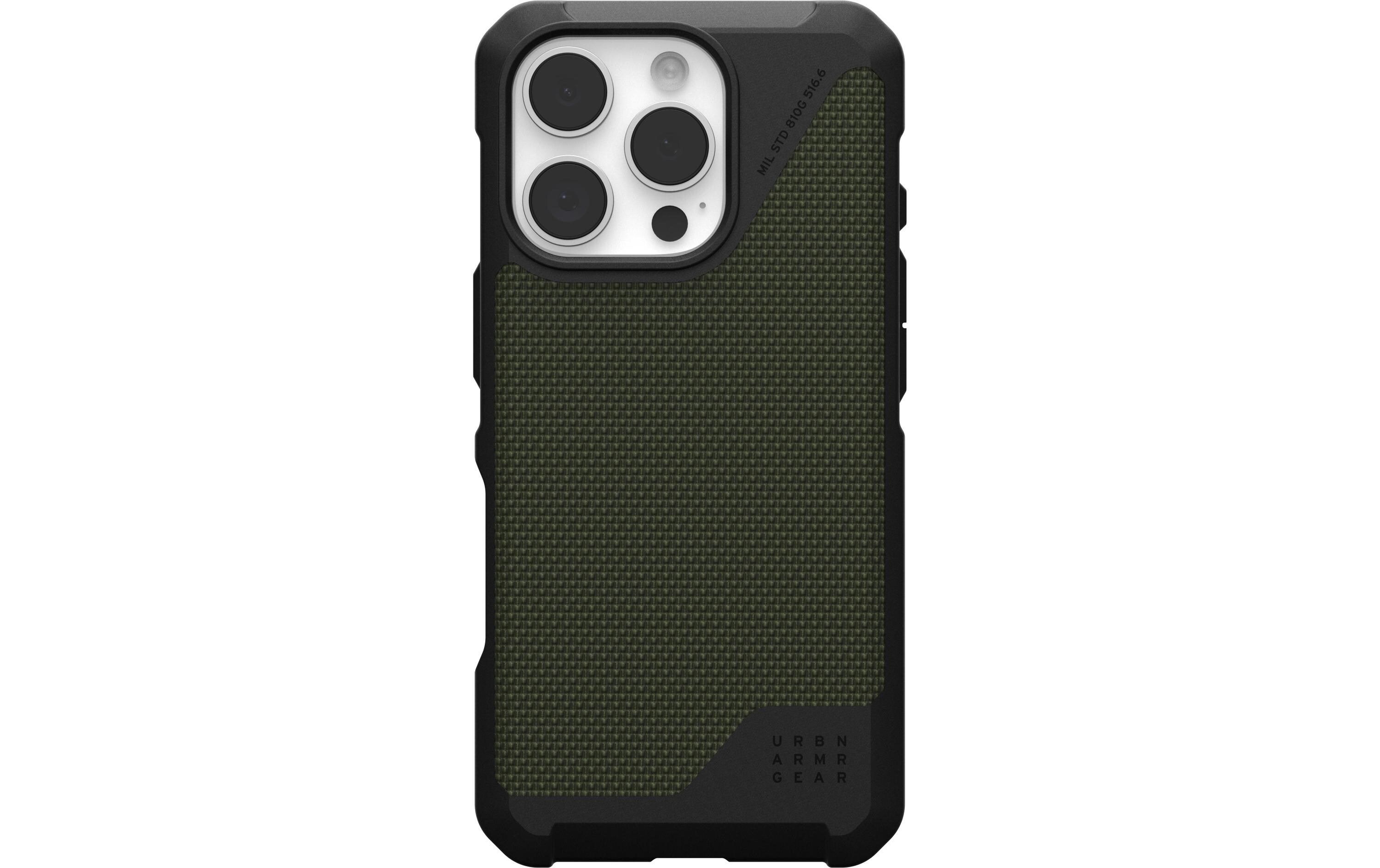 Back Cover Metropolis LT iPhone 16 Pro Kevlar OliveSchutzhülle für das Apple iPhone 16 Pro