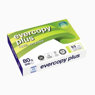Clairefontaine Evercopy + - Papier blanc recyclé - A4 (210 x 297 mm) - 80 g/m² - 500 feuilles