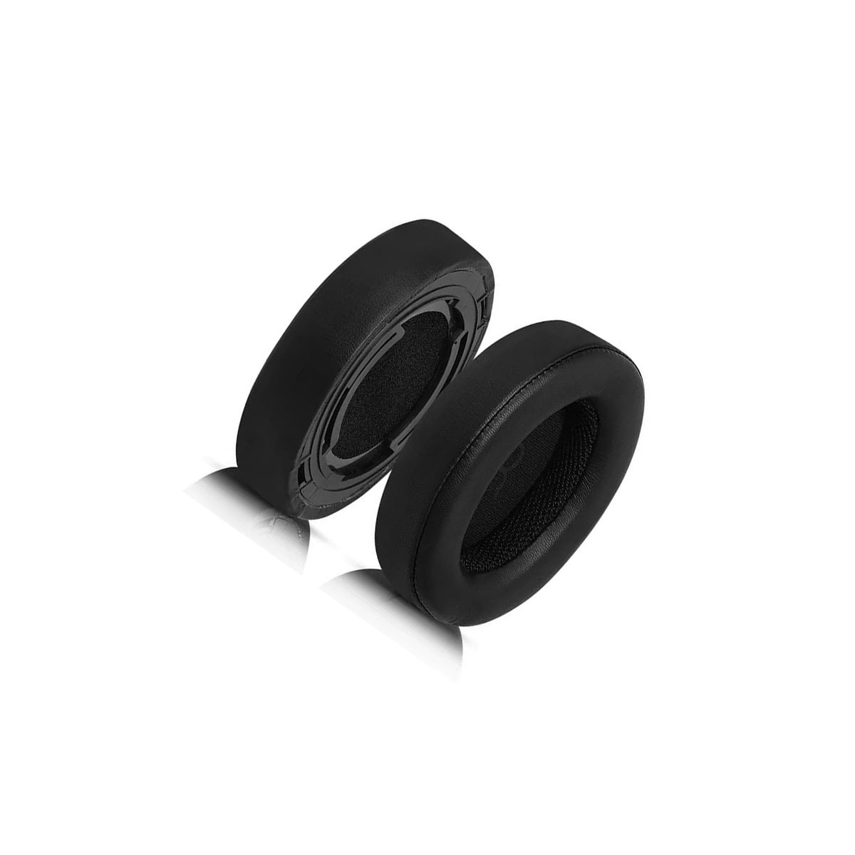 Sett med 2 øreputer i proteinskinn med klips for Shure AONIC50 Sort
