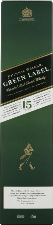 JOHNNIE WALKER GREEN LABEL 70CL