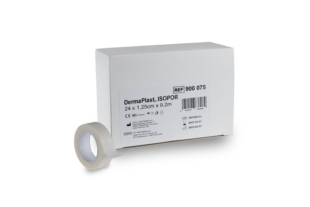 DERMAPLAST Fixierpflaster<br>24 Stück, 1.25cmx9.2m, Vlies weiss