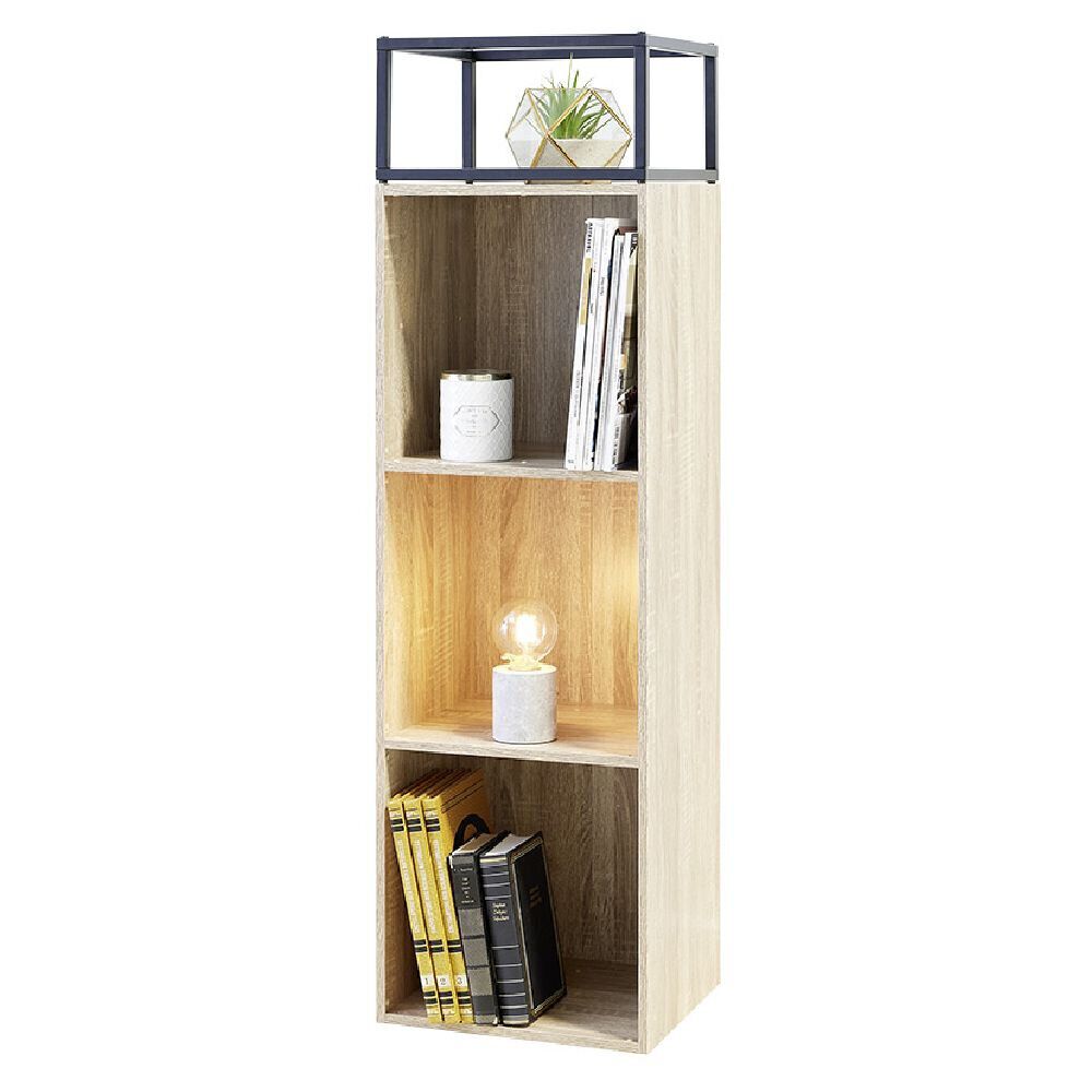 Pieds pour meuble Box Cube métal noir H17,5cm