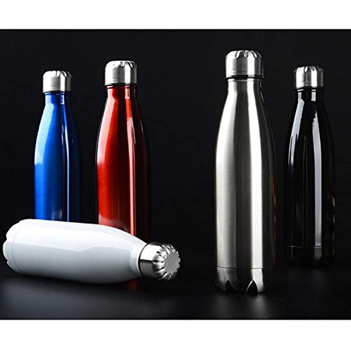 Garrafa T&eacute;rmica de Inox Parede Dupla Prata 500ml