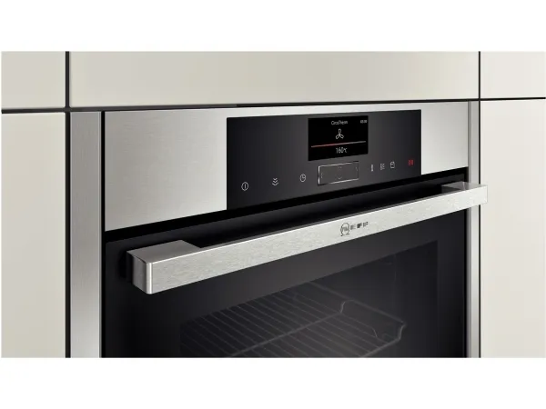 Neff N 90 C15FS22N0 - Ovn - med dampfunktion - til indbygning - niche - bredde: 56 cm - dybde: 55 cm - højde: 45 cm - med selv-rengøring - Klasse A  - rustfrit stål