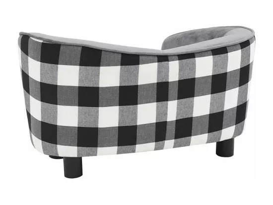 Canapé pour chien Gris 68x38x38 cm Peluche