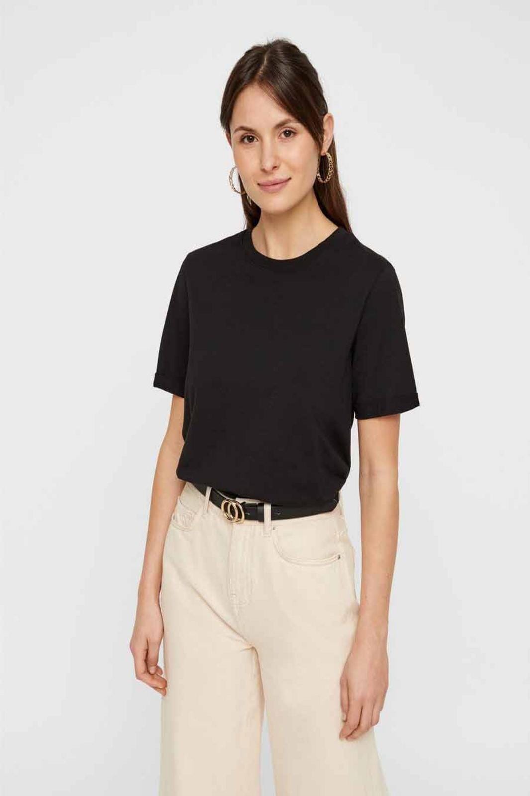 Pieces Ria SS Fold Up Tee