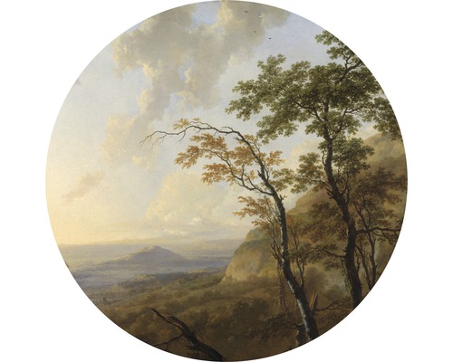 Zelfklevend fotobehang D1-035 Dot Horizon Ø 125 cm