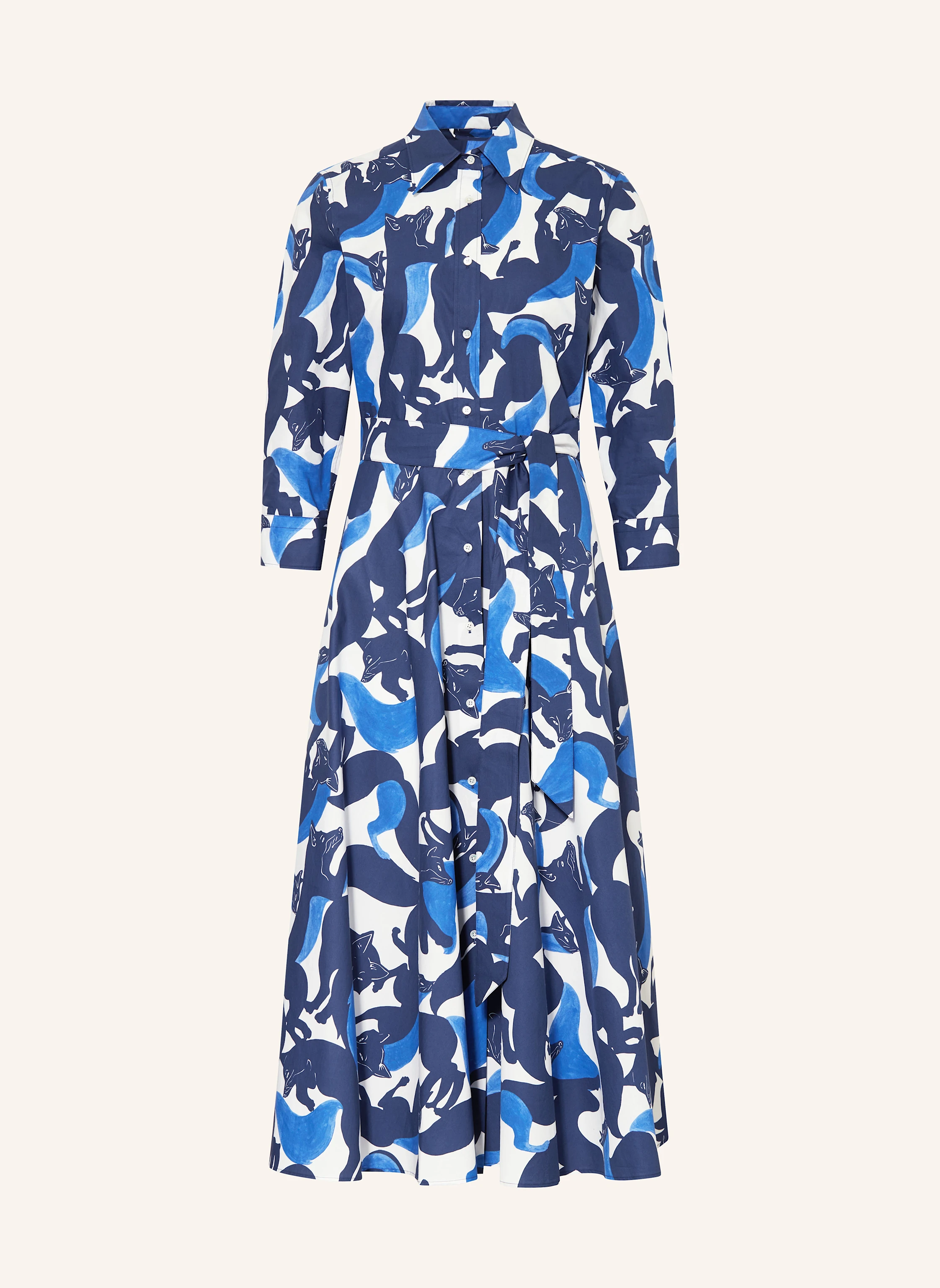 sara roka Hemdblusenkleid DAVIDA mit 3/4-Arm