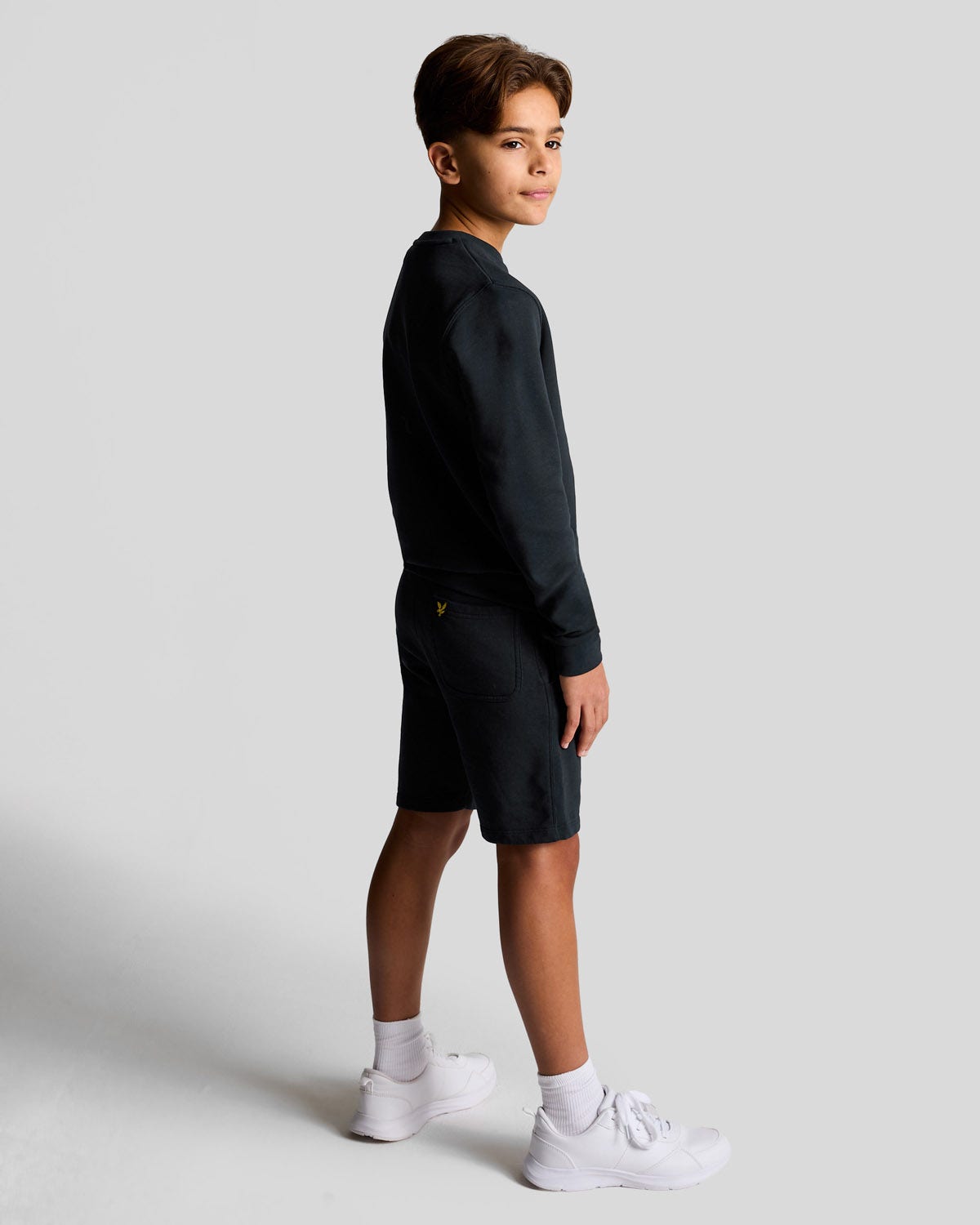 Lyle & Scott  Script Embroidered Sweat Short Kids
