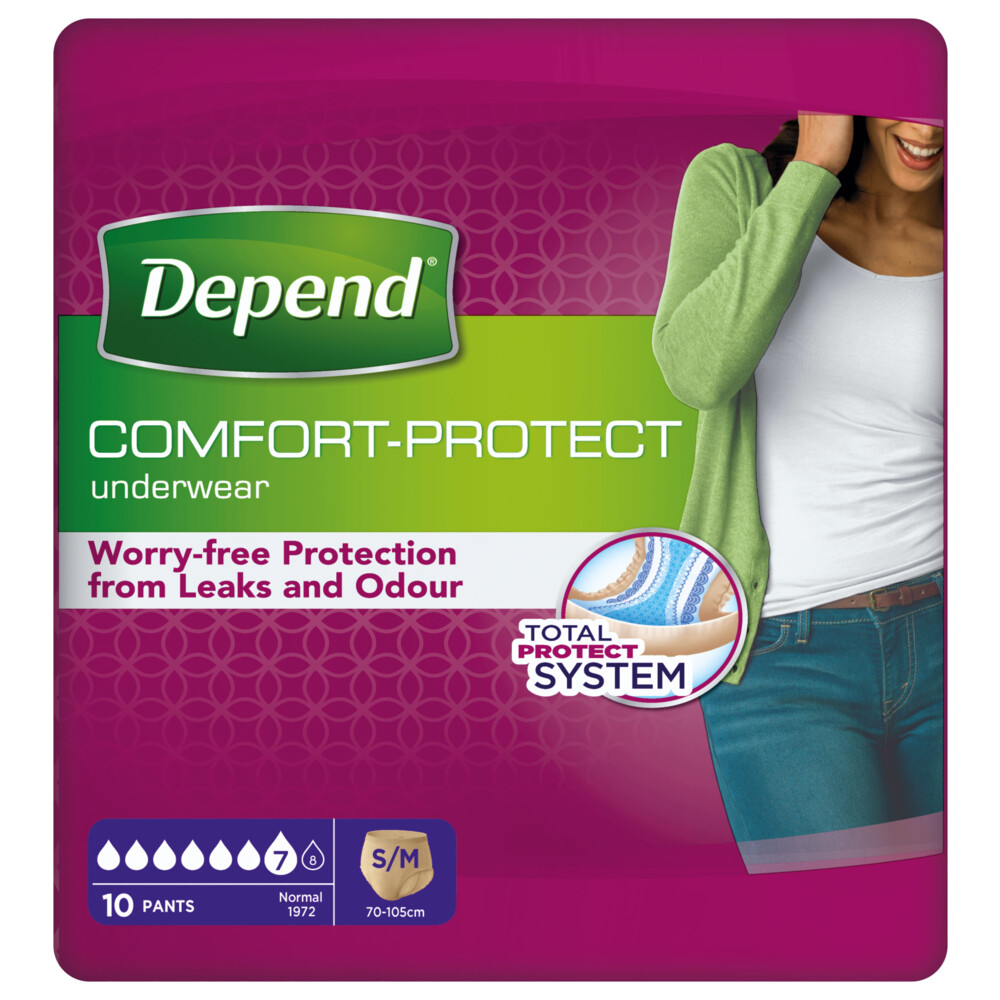 Depend Pants voor Vrouwen Normal S-M10 stuks