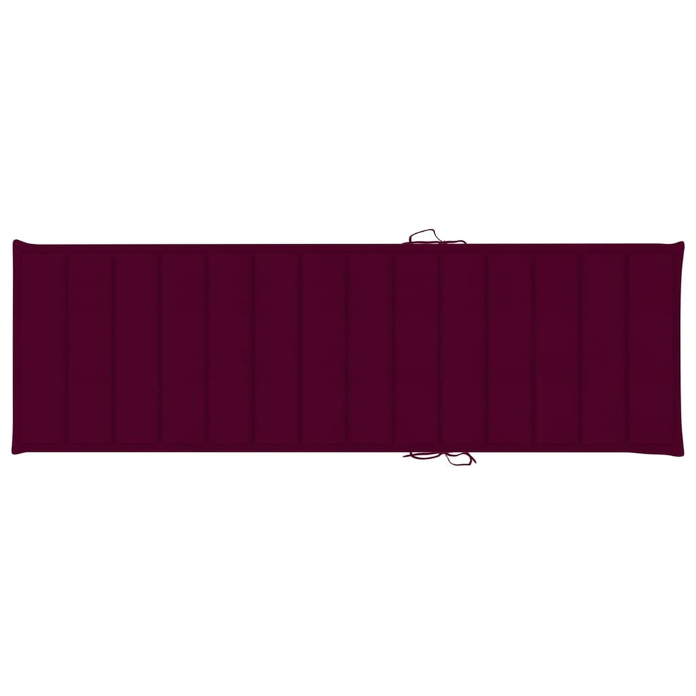 Transat chaise longue bain de soleil lit de jardin terrasse meuble d'extérieur avec coussin bois d'acacia solide