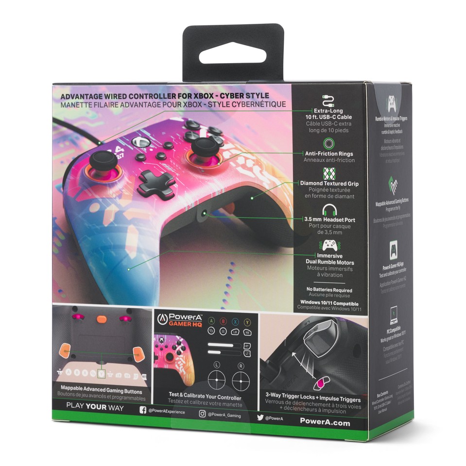 PowerA Enhanced Wired Controller - Cyber Style (Xbox X/S)