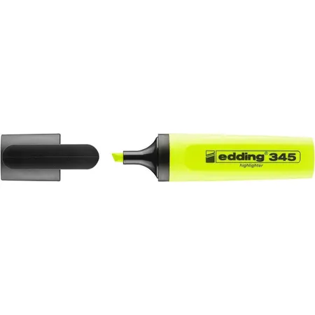 edding Textmarker edding 345 highlighter, nachfüllbar, gelb