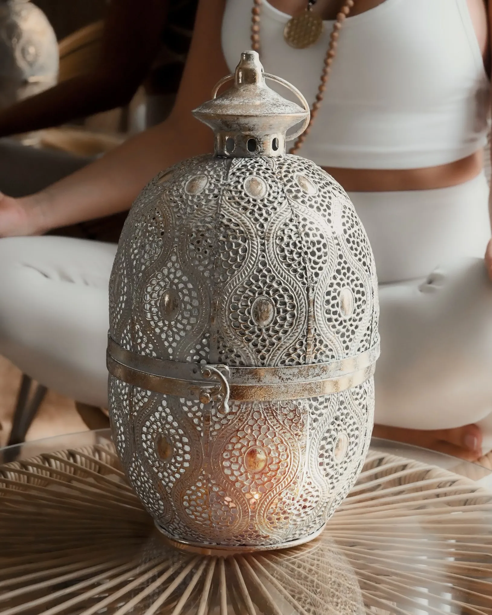 Lantaarn AMORGOS Metaal 34 cm Goud