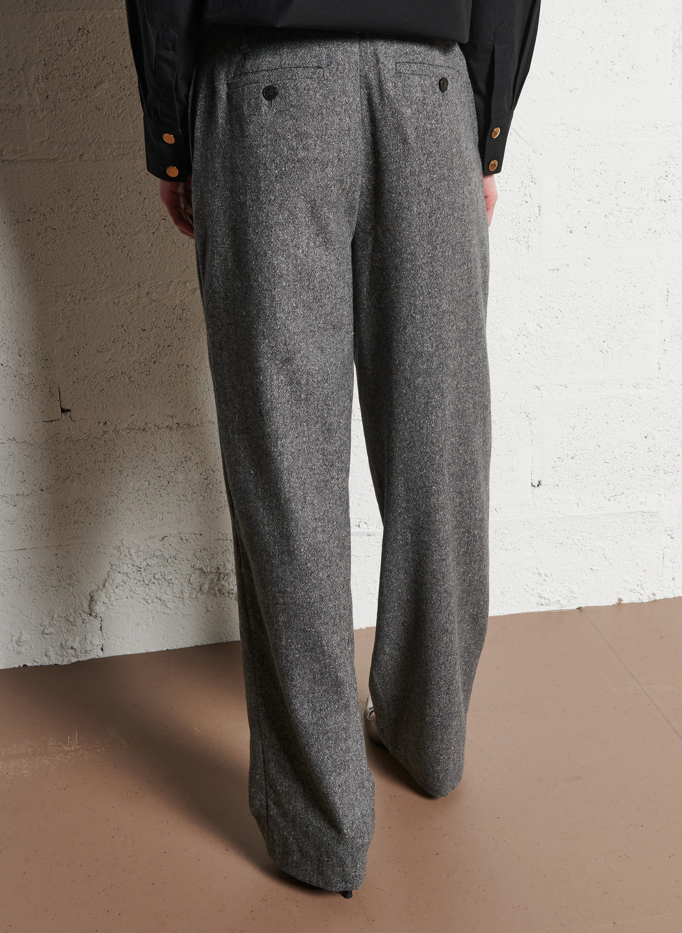 MAN RAY - Pantalon tailleur en laine mélangée | Gris