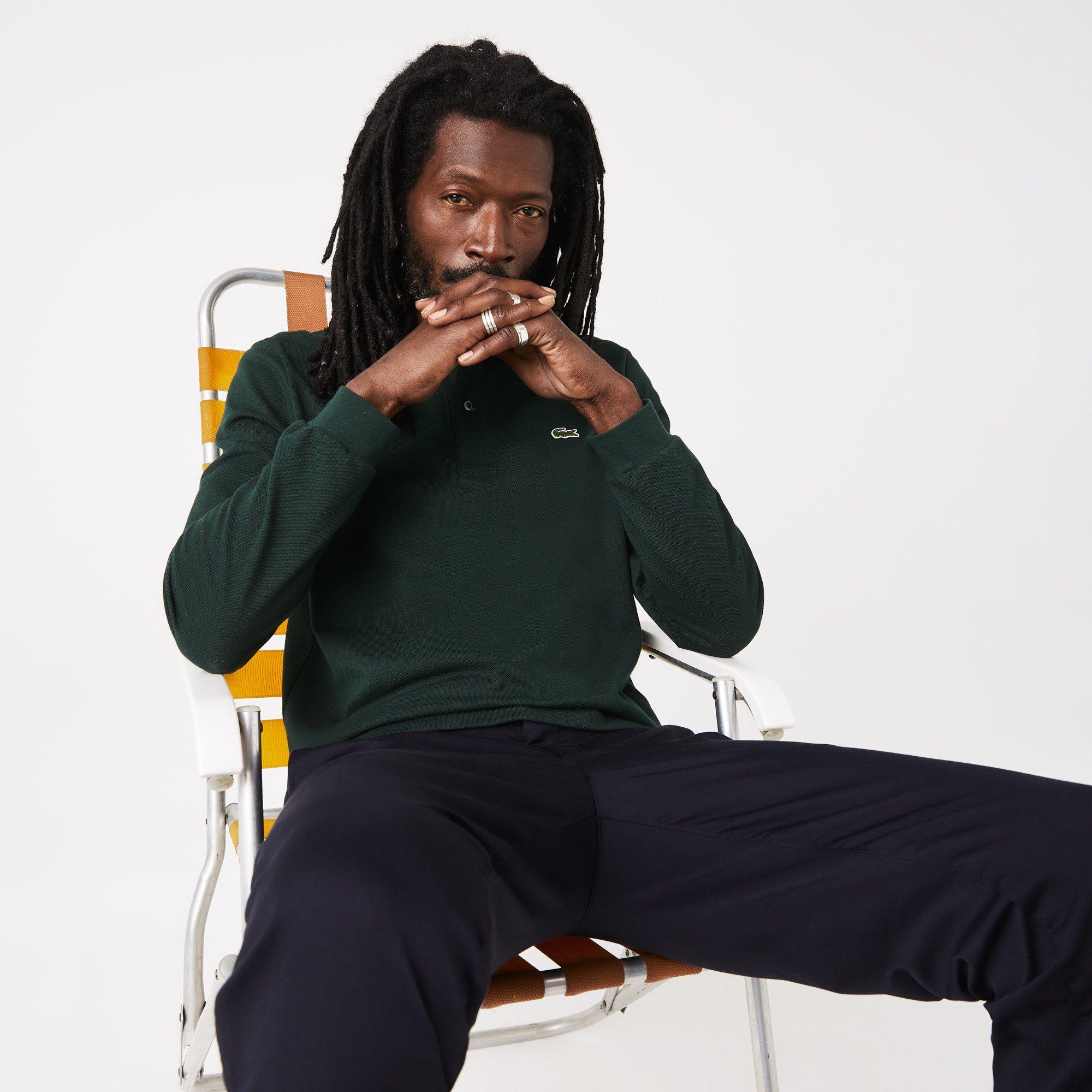 Lacoste Long Sleeve Embroidered Polo Shirt