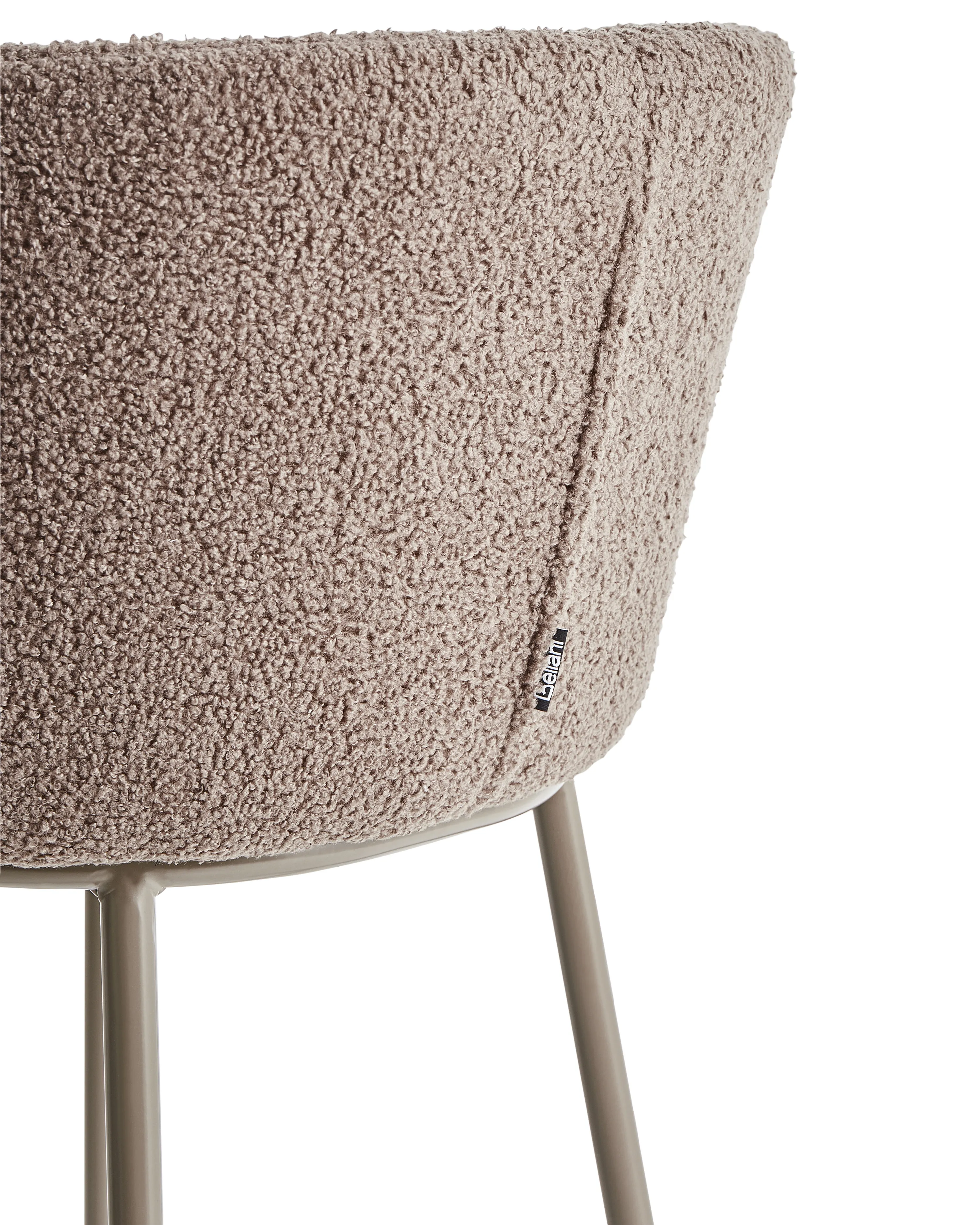 Set van 2 barstoelen MINA II Bouclé Bruin