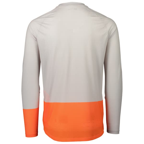 Maillot VTT POC MTB PURE LS JERSEY GRANITE GREY/ZINK ORANGE