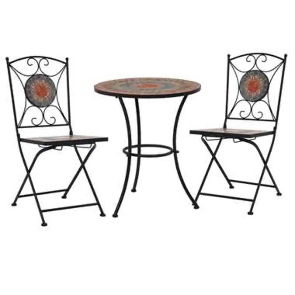 vidaXL - Mozaïek Bistroset - Oranje - Keramiek