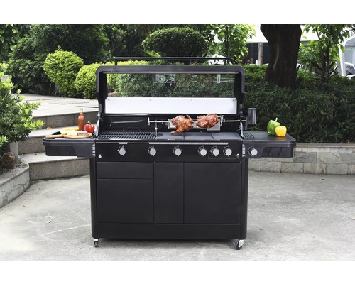 Tenneker® Halo Rotisserie Grill Motor, op batterijen werkende elektrische rotisserie