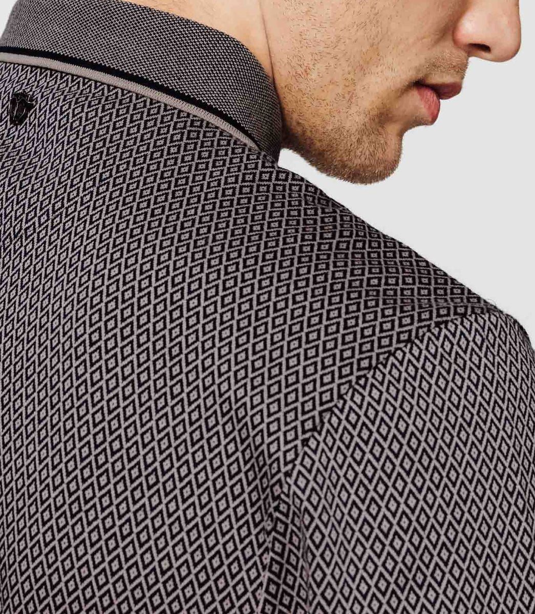Polo losanges marine