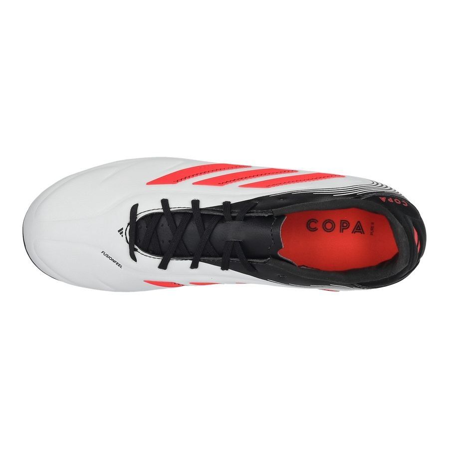 adidas Copa Pure League III MG Pure Victory - Blanc/Lucid Red/Noir Enfant