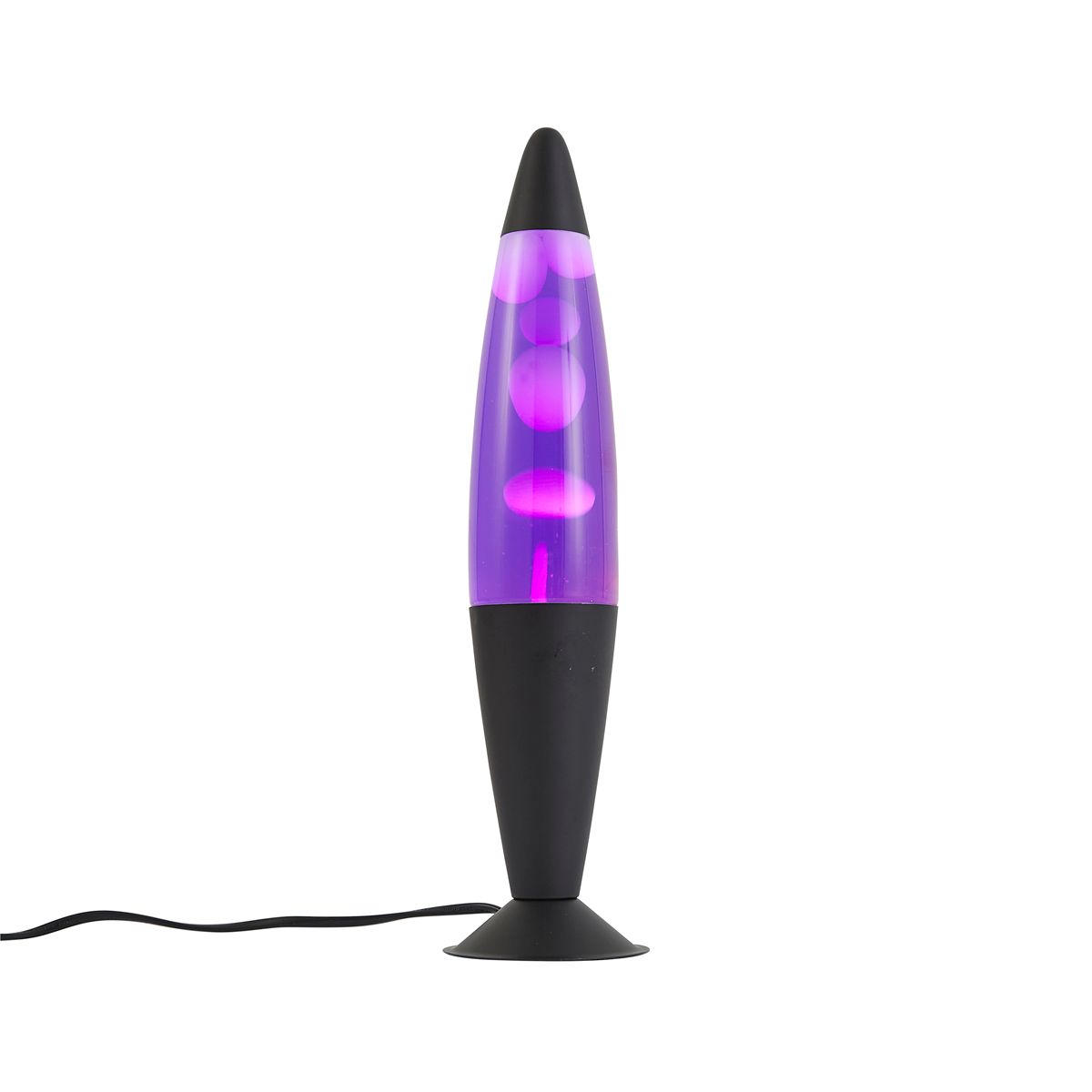 Lavalamp paars met witte wax incl. LED - Molten Lava