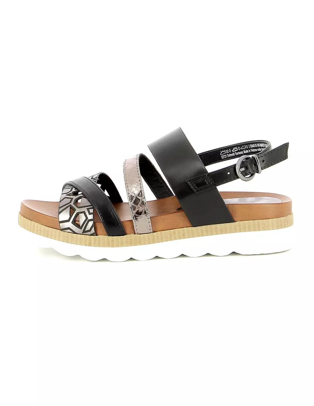 MARCO TOZZI 28440 - Sandales & nu-pieds Blackanticcomb