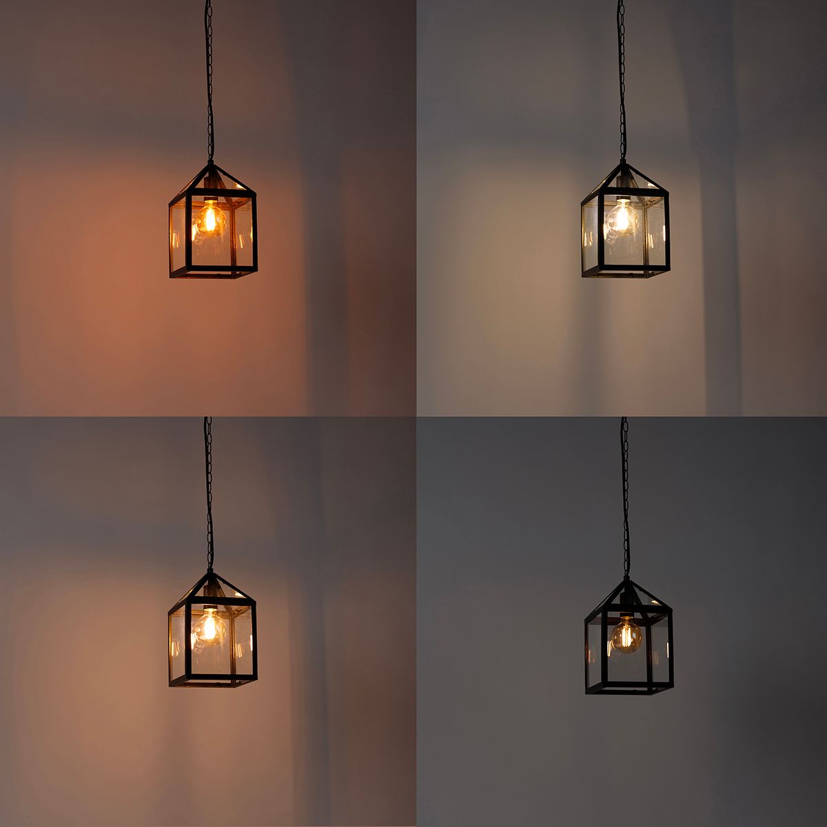 Smart buiten hanglamp zwart IP23 incl. Wifi G95 - Amsterdam