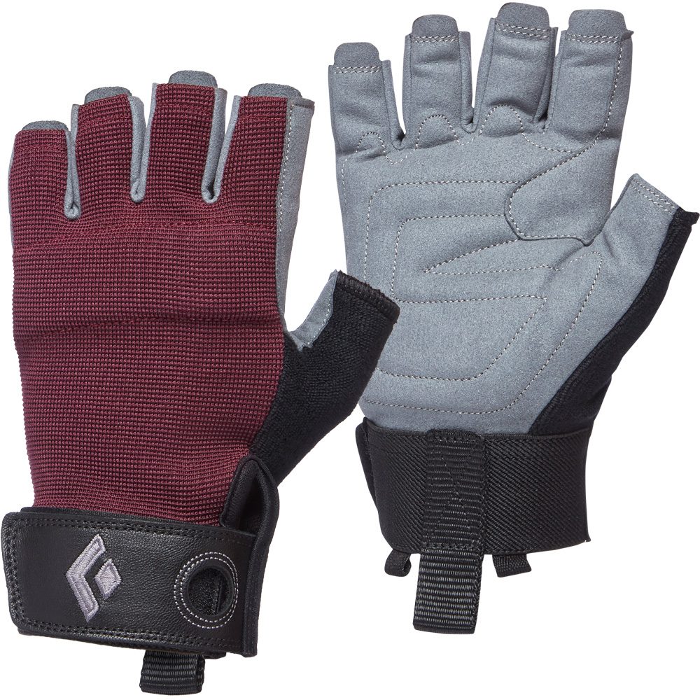 Black Diamond Crag Halbfinger-Kletterhandschuh Damen bordeaux