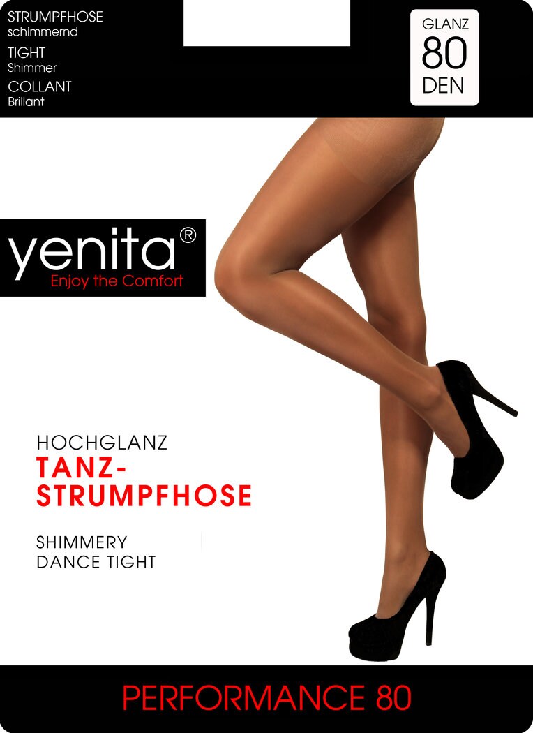 Yenita® Tanzstrumpfhose 80 Den 2er Pack