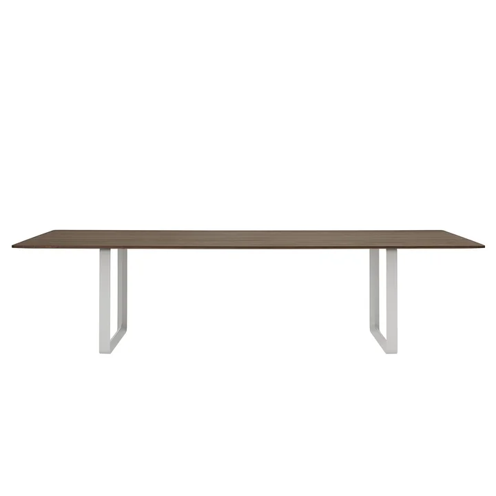 Muuto - 70/70 Esstisch, 295 x 108 cm, Eiche geräuchert / grau