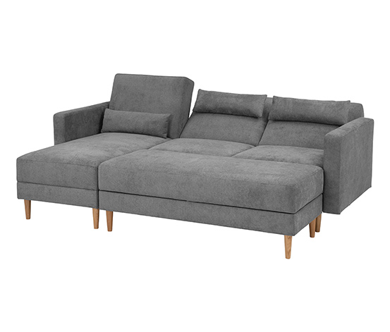 Federkern Eck-Schlafsofa »Jenna«, grau
