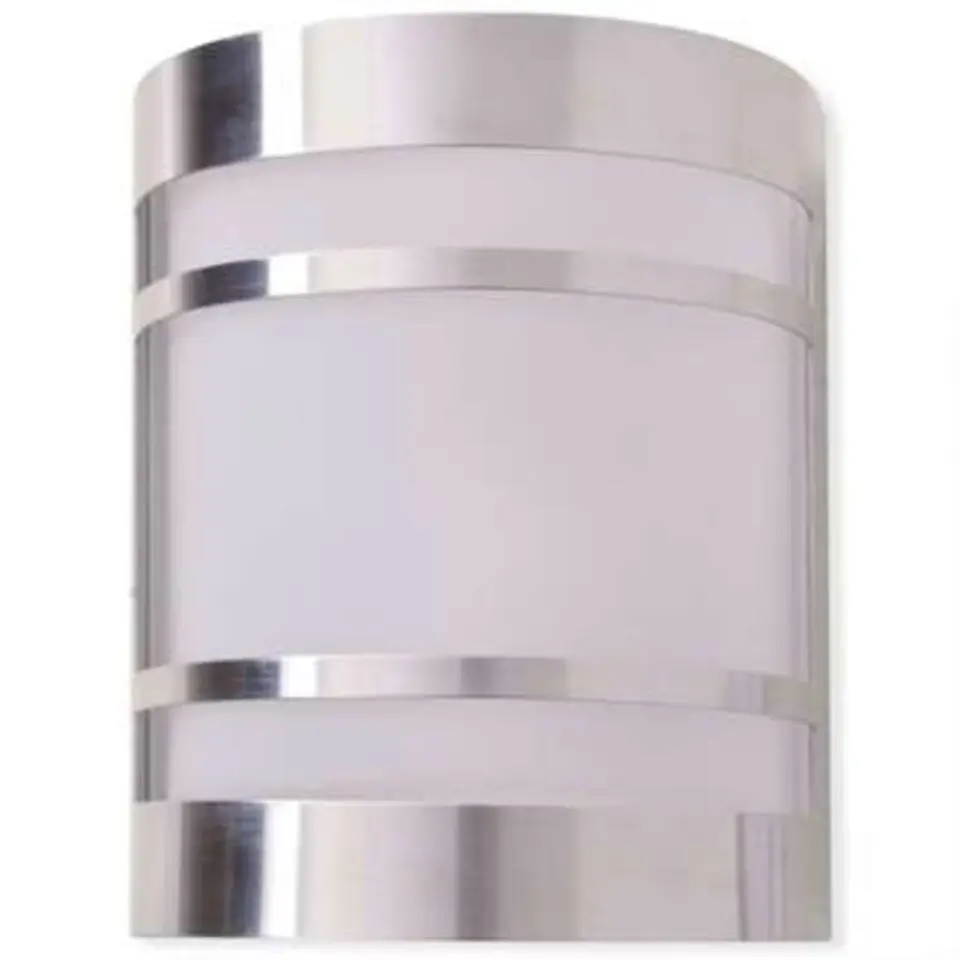 vidaXL - Buitenlamp - Zilver - Roestvrij staal