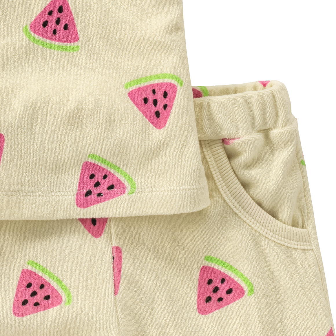Topomini Baby T-Shirt und Shorts im Set creme