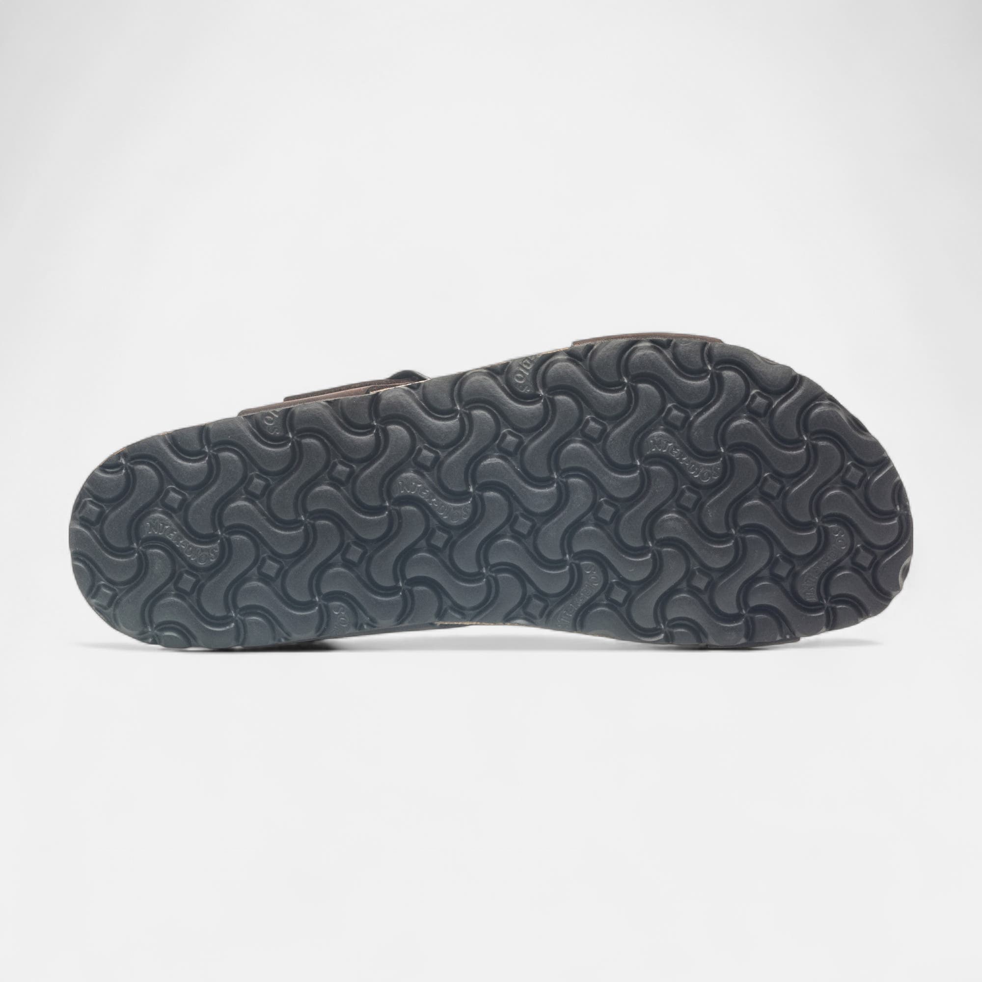 Mules semelle liège Homme en cuir marron