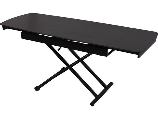 CONCEPT1 - Table basse Ibiza extensible marron 120/180 x 70 x h34/80